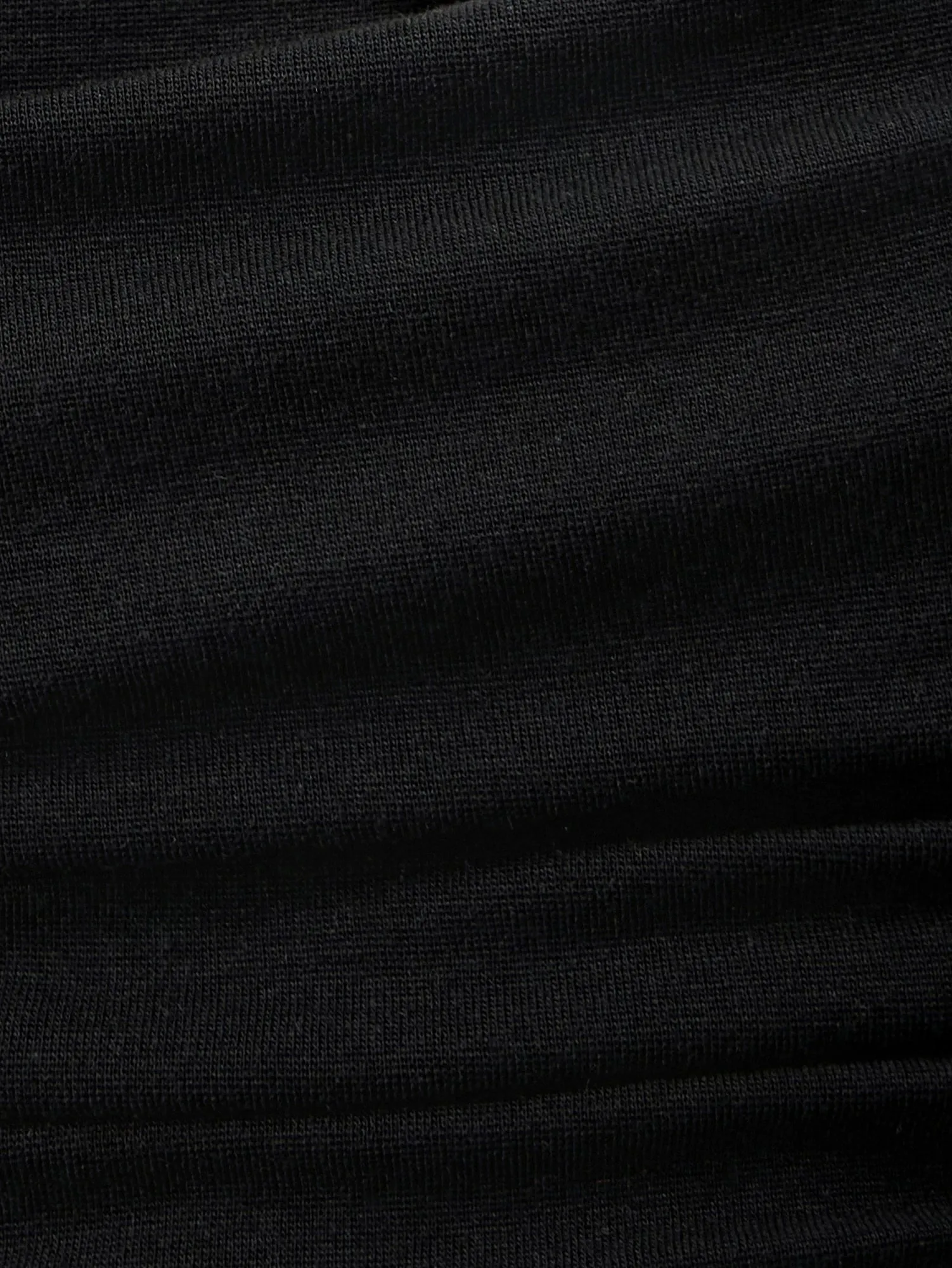 Amoretu Irregular Neck Slanted Shoulder T-Shirt