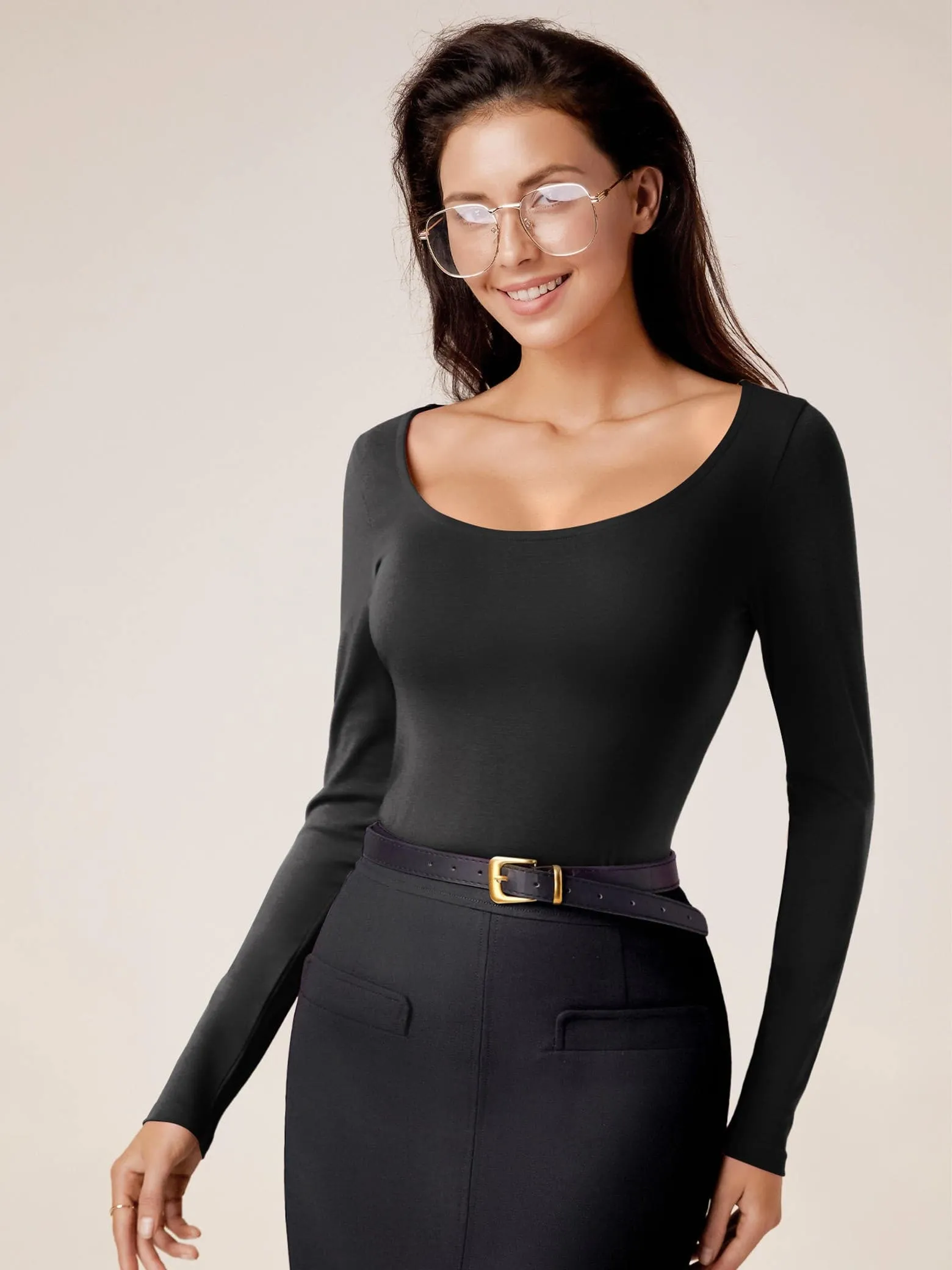 Amoretu Women's Scoop Neck Tee