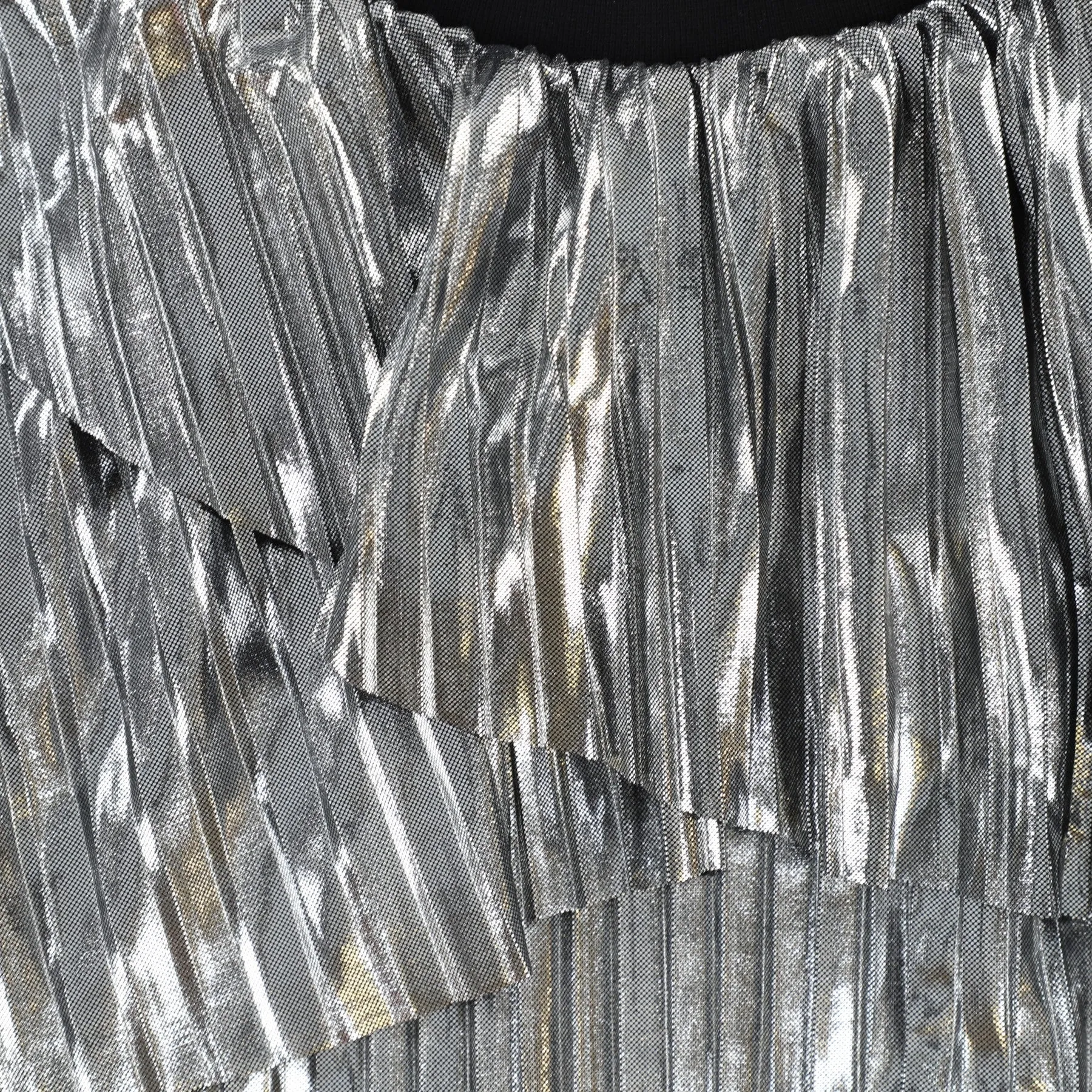 ANDORINE SILVER PLEAT SWEATER