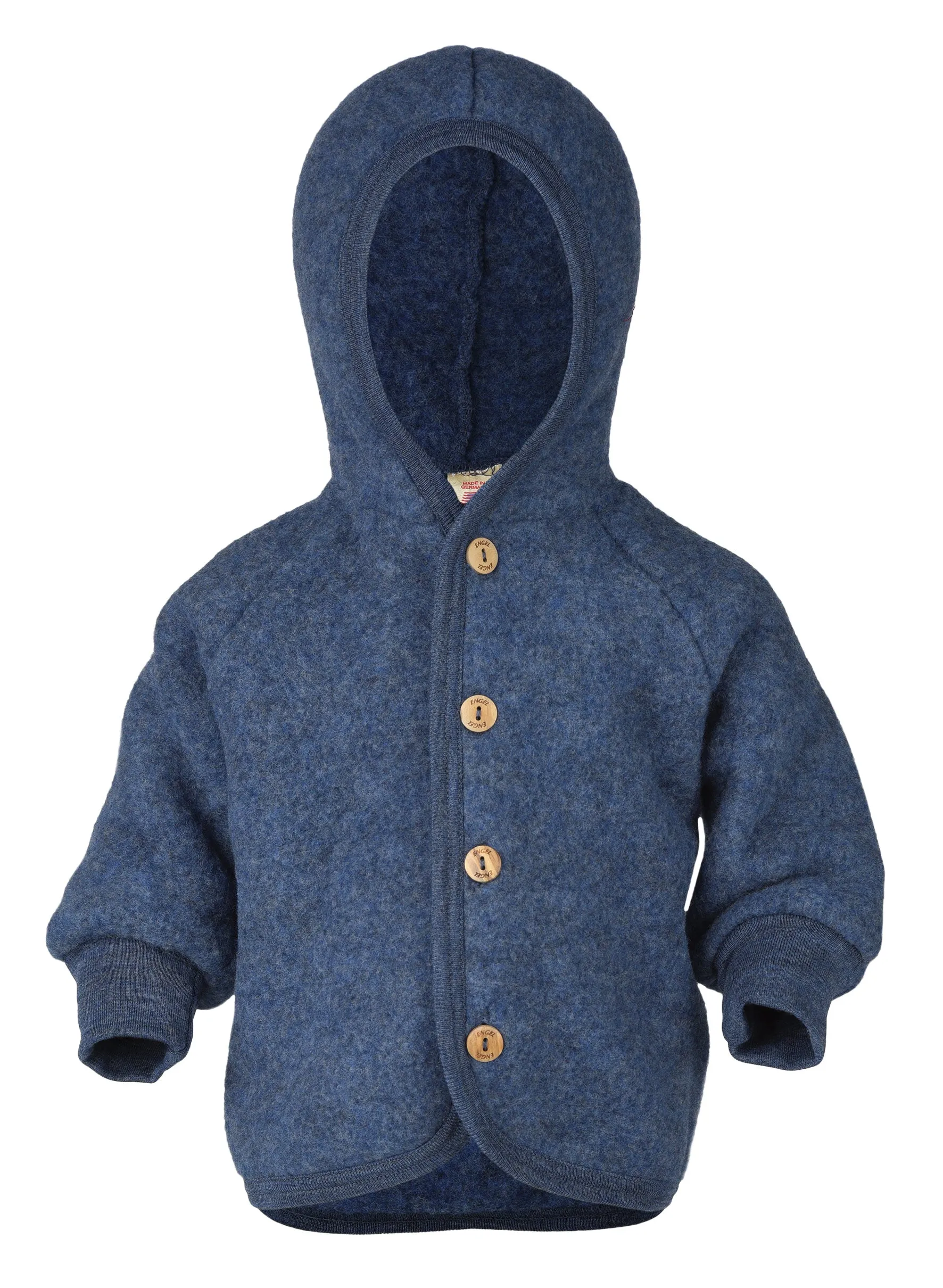 ENGEL WOOL FLEECE HOODED JACKET | BABY