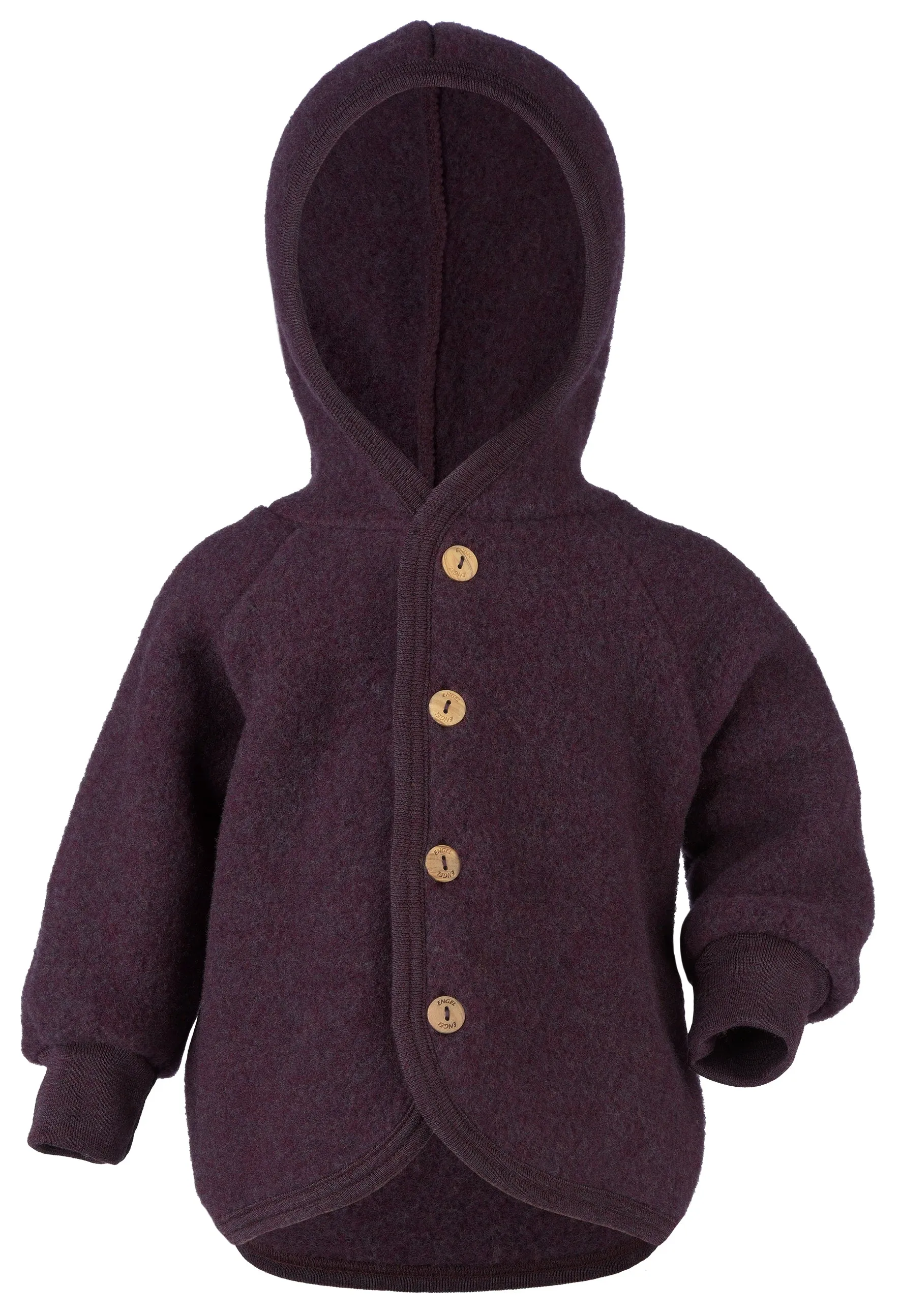ENGEL WOOL FLEECE HOODED JACKET | BABY