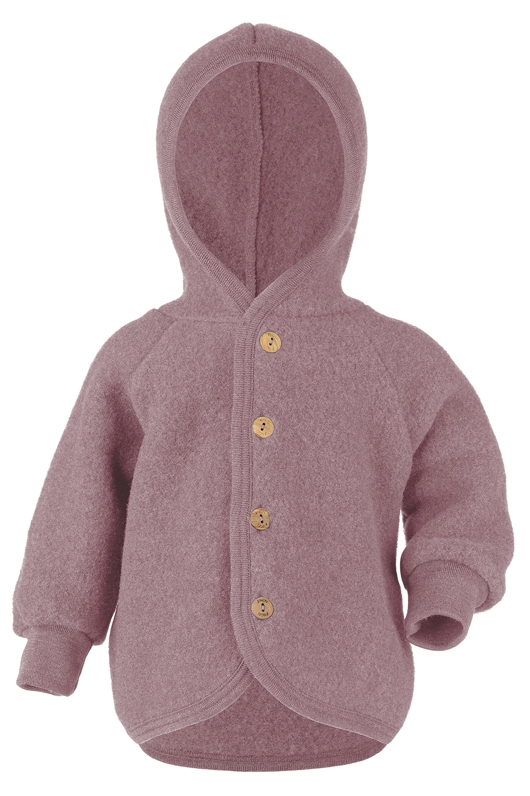 ENGEL WOOL FLEECE HOODED JACKET | BABY