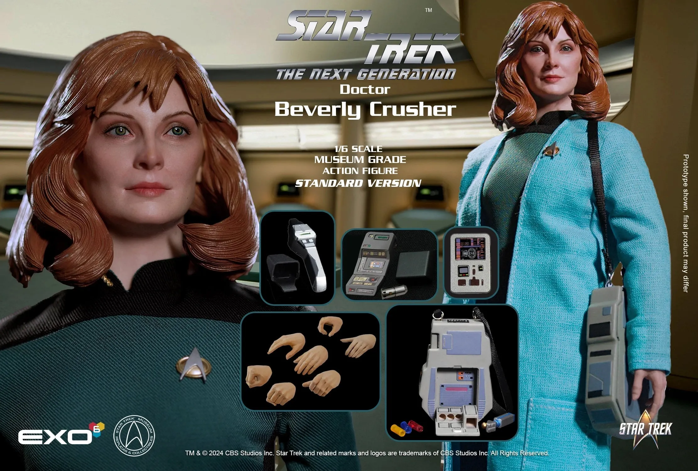 EXO-6 Star Trek: The Next Generation Dr. Beverly Crusher (Standard Ver.) 1/6 Scale Figure