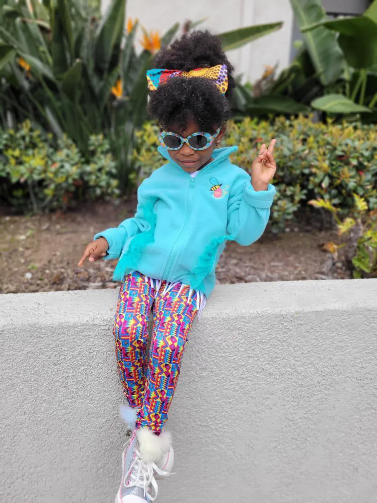 Kente Get Enough Print Fleece Lined Leggings