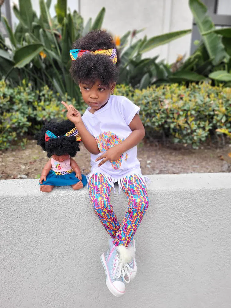 Kente Get Enough Print Leggings - breathable