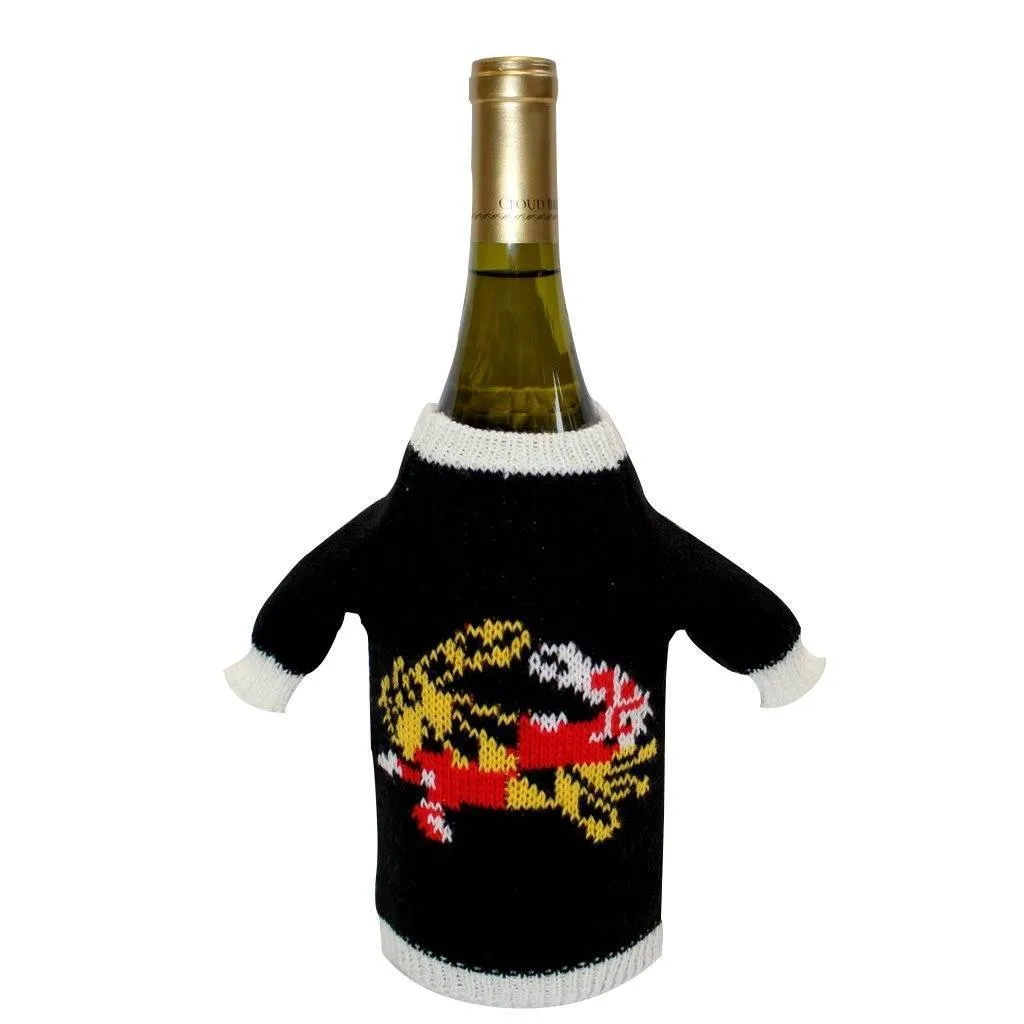 Maryland Full Flag Crab / Wine Bottle Sweater