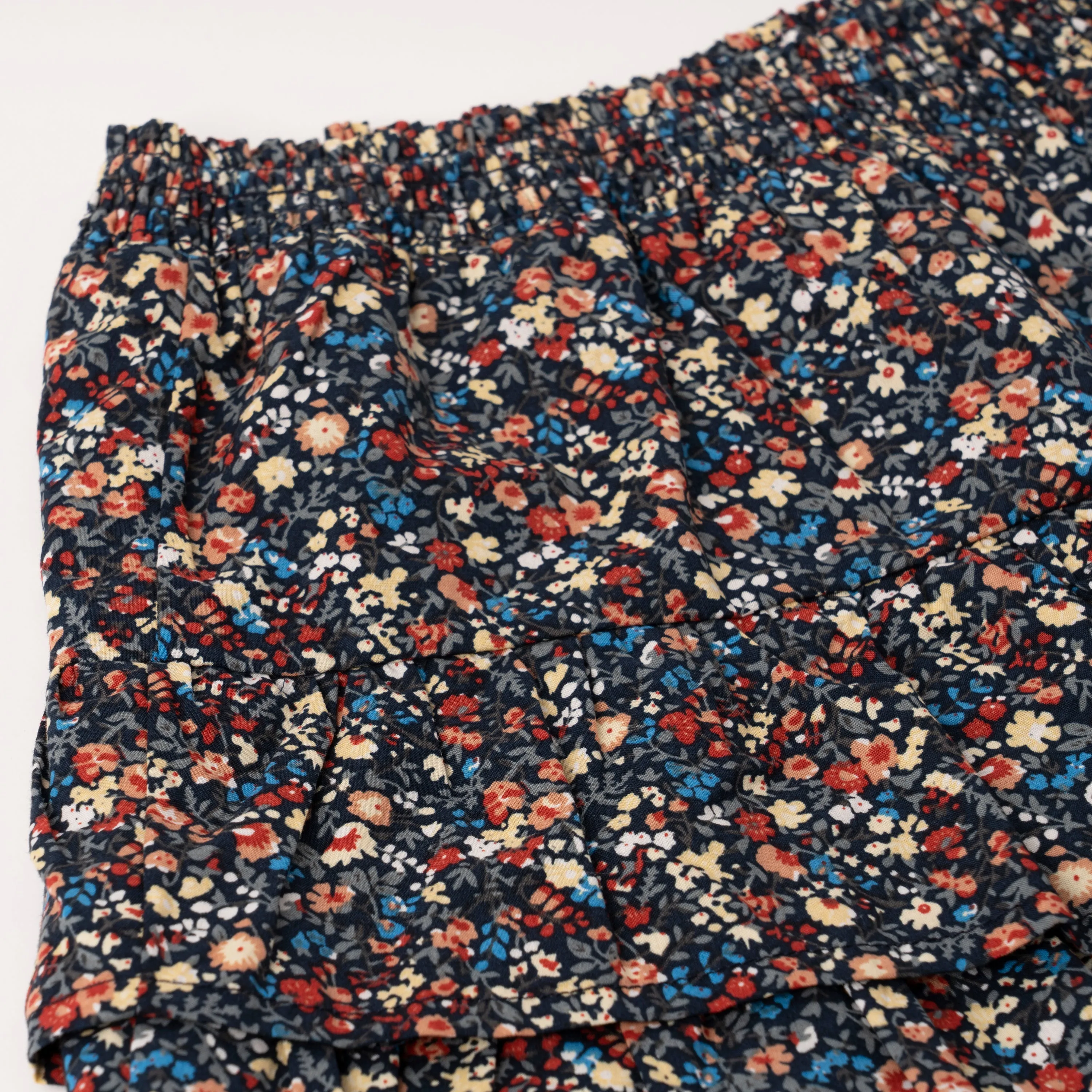 Multi Ditsy Floral Ruffle Skirt