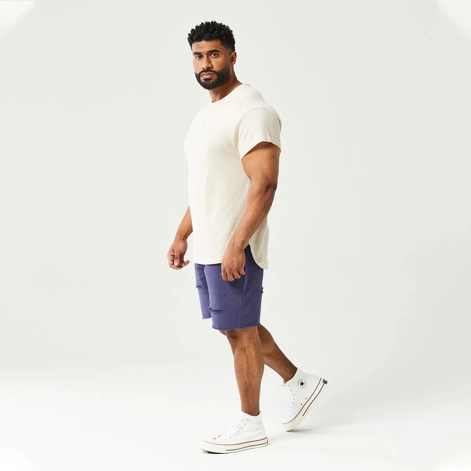 SQUATWOLF Men's Golden Era Waffle Top Short Sleeves