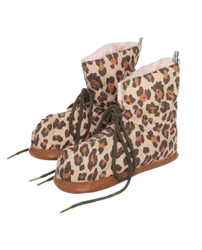 The Down Quilted Puffer Slipper. -- Snow Leopard