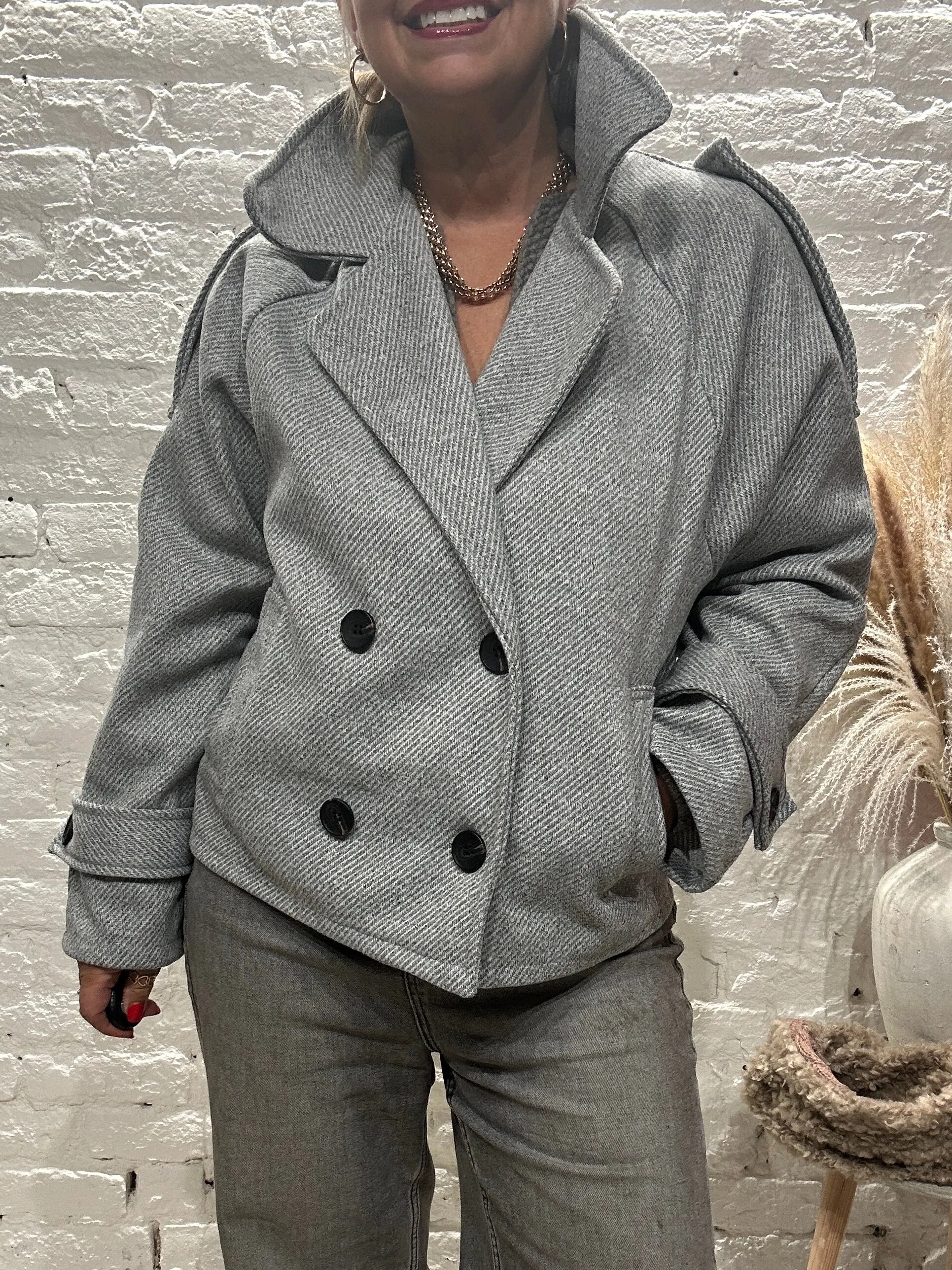 The shorty Short  Trench Button Through Jacket