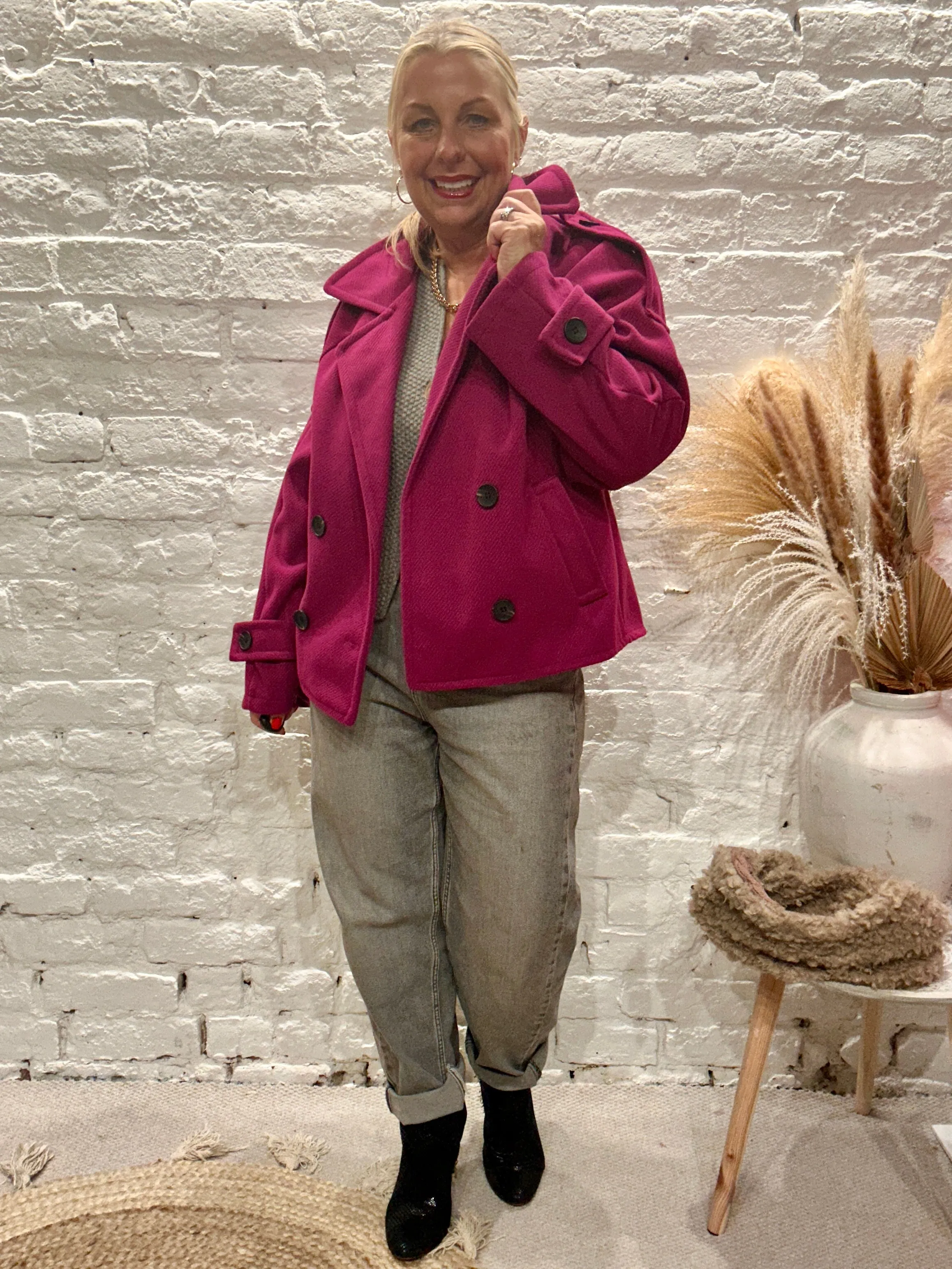 The shorty Short  Trench Button Through Jacket