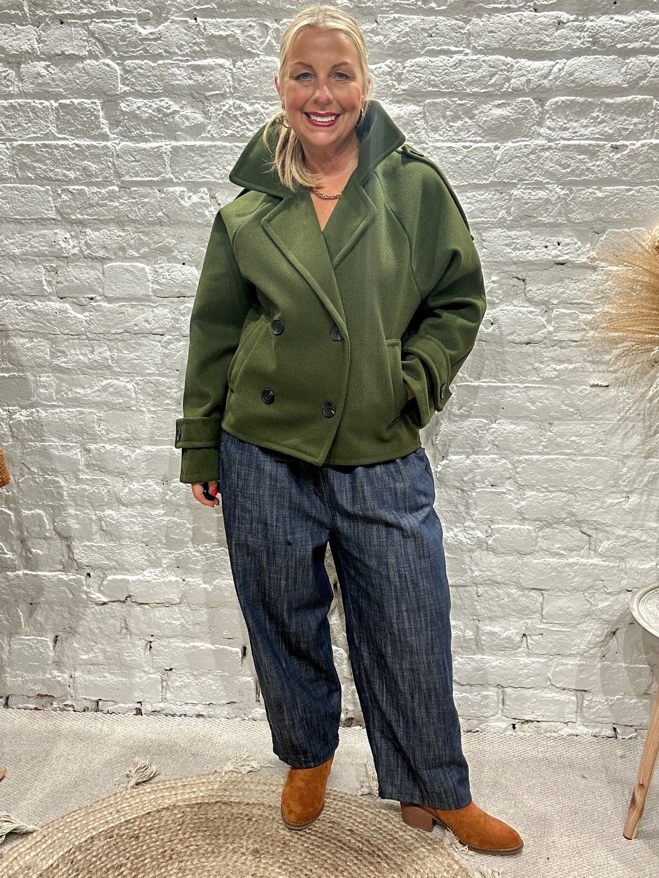 The shorty Short  Trench Button Through Jacket