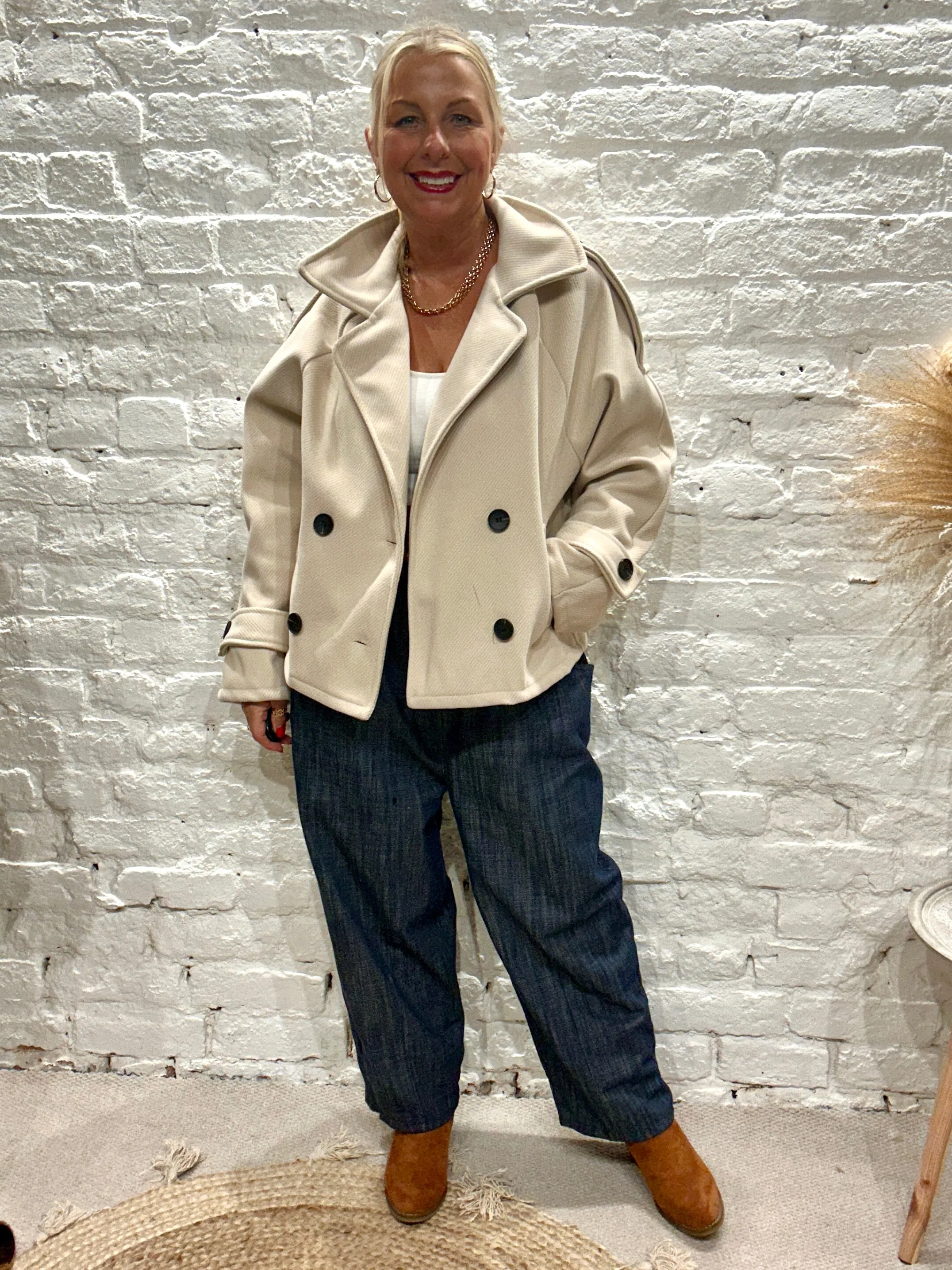 The shorty Short  Trench Button Through Jacket